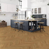 Kraus Weaveley Light Oak herringbone LVT floor tile 2.34m2 (British brand)