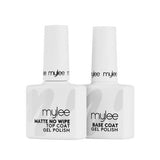 Mylee base coat and top coat gel polish duo, imported from the UK