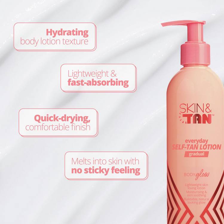 Skin and Tan Body Glow self-tan lotion 280ml (British brand)