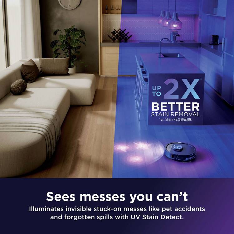 Shark PowerDetect UV Reveal robot vacuum, imported from the UK