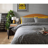 Habitat grey stripe bedding set single, imported from the UK