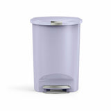 Simplehuman 50 litre lilac pedal bin - British product