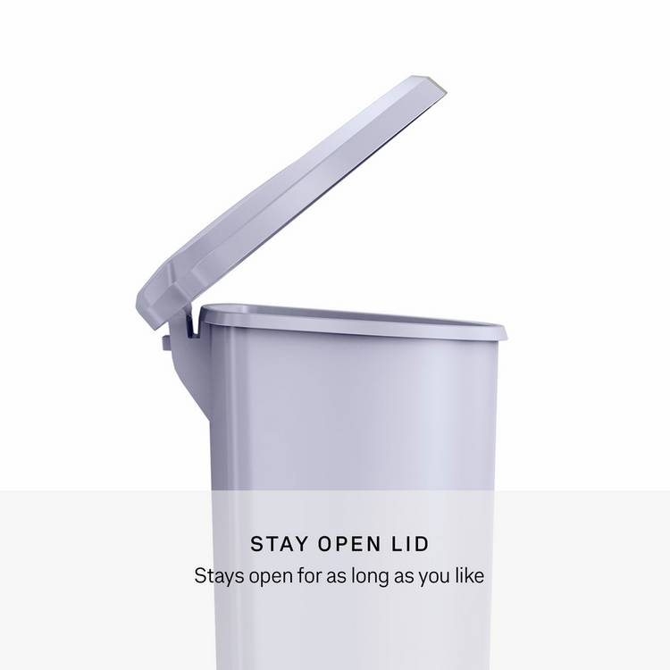 Simplehuman 50 litre lilac pedal bin - British product