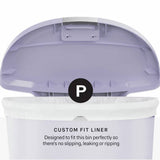 Simplehuman 50 litre lilac pedal bin - British product