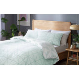 Habitat bedding set duck egg diamond dash single, imported from the UK