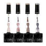 Mylee gel polish quad Main Character Energy in four shades (British brand)