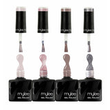 Mylee gel polish quad Main Character Energy in four shades (British brand)