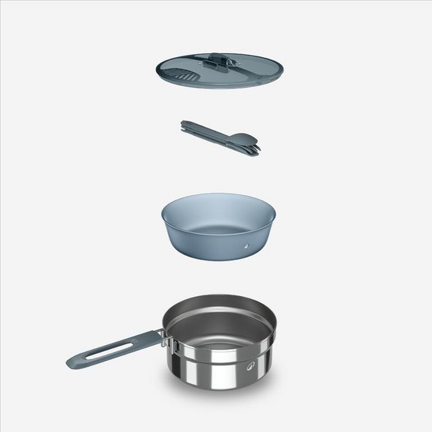Decathlon 6-piece trekking cook set 1.1L - British product