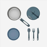 Decathlon 6-piece trekking cook set 1.1L - British product