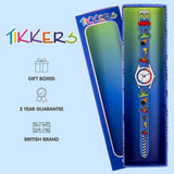 Tikkers kids 3D racing cars blue silicone watch imported from the UK