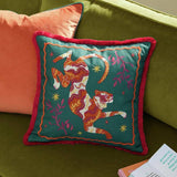 Argos Furn Les Animaux Tiger Tufted Cushion Green 45x45cm- Buy online at McGrocer