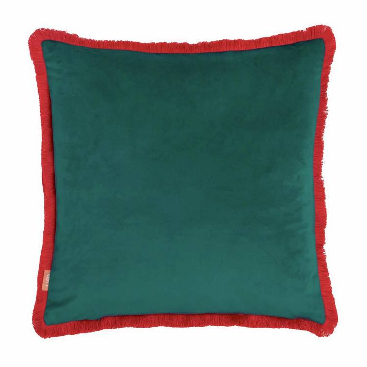 Furn tufted tiger cushion green 45x45cm - British product
