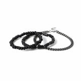 Argos Uncommon Souls Black Bead and Chain Bracelet Set- Buy online at McGrocer