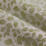 Wylder sage green leaf eyelet curtains 229x137cm, imported from the UK