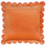 Furn Lil Scallop Velvet Cushion Orange 45x45cm - British product