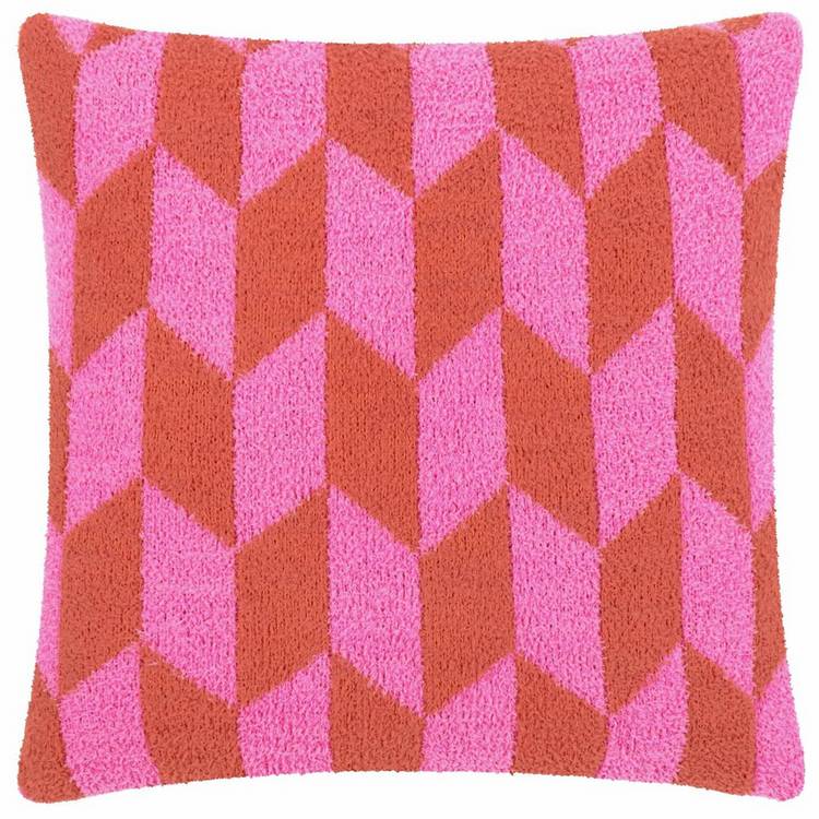 Furn geometric cushion pink 45x45cm (British brand)