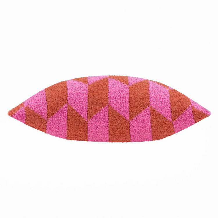 Furn geometric cushion pink 45x45cm (British brand)