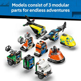 LEGO City Remix airplane truck hovercraft building set (British brand)