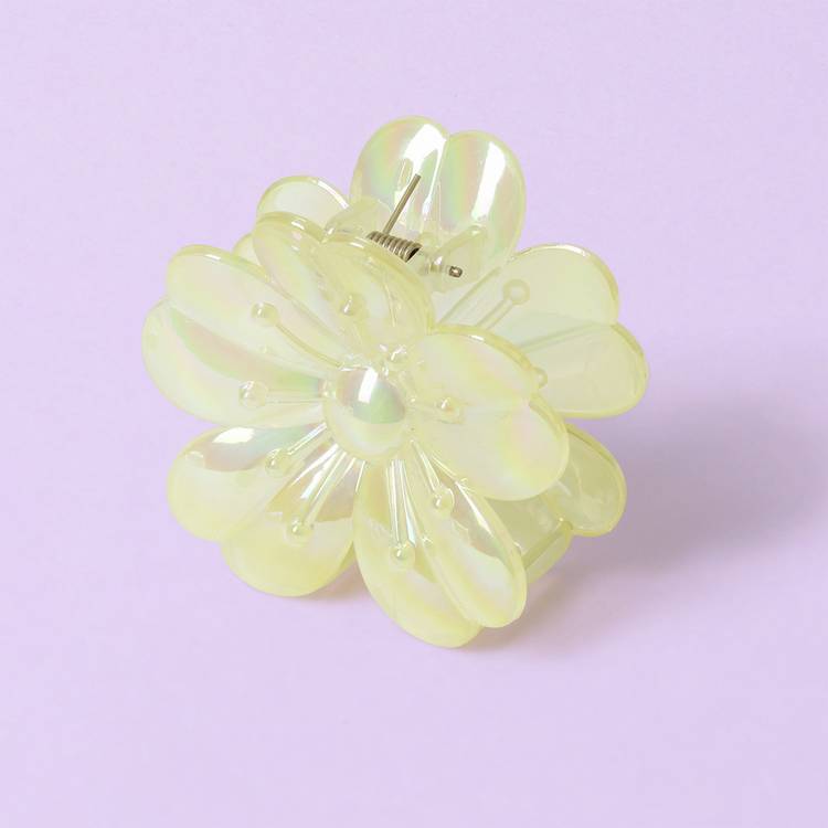 Flitzy yellow flower claw clip (British brand)