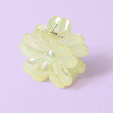 Flitzy yellow flower claw clip (British brand)