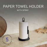 Argos Simplehuman Paper Towel Holder with Spray Pump - Black- Buy online at McGrocer