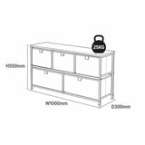 Liberty House Toys Arctic 5 drawer storage unit grey (British brand)