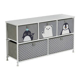 Liberty House Toys Arctic 5 drawer storage unit grey (British brand)