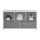 Liberty House Toys Arctic 5 drawer storage unit grey (British brand)