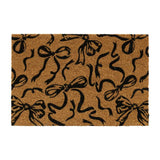 Argos Home black bow coir doormat 40x60cm - British product