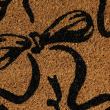 Argos Home black bow coir doormat 40x60cm - British product