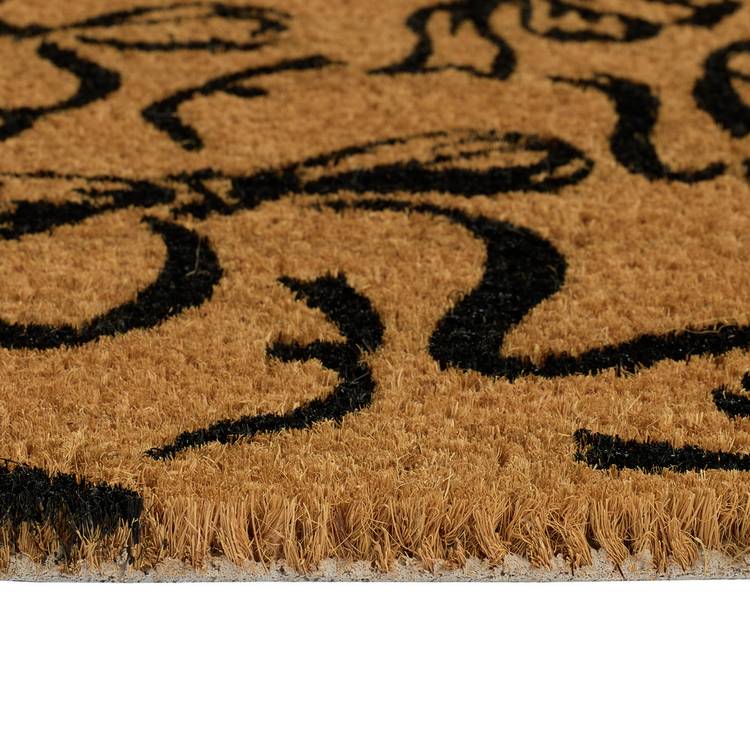 Argos Home black bow coir doormat 40x60cm - British product