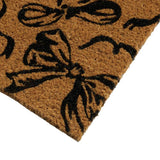 Argos Home black bow coir doormat 40x60cm - British product