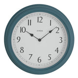 Jones Clocks Venetian blue wall clock 30.5cm, imported from the UK