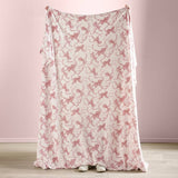 Catherine Lansfield bow throw white pink 240x200cm (British brand)