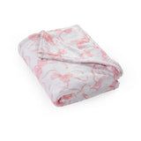 Catherine Lansfield bow throw white pink 240x200cm (British brand)