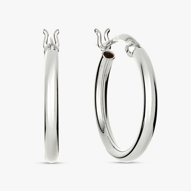 Revere sterling silver 22mm hoop earrings, UK version