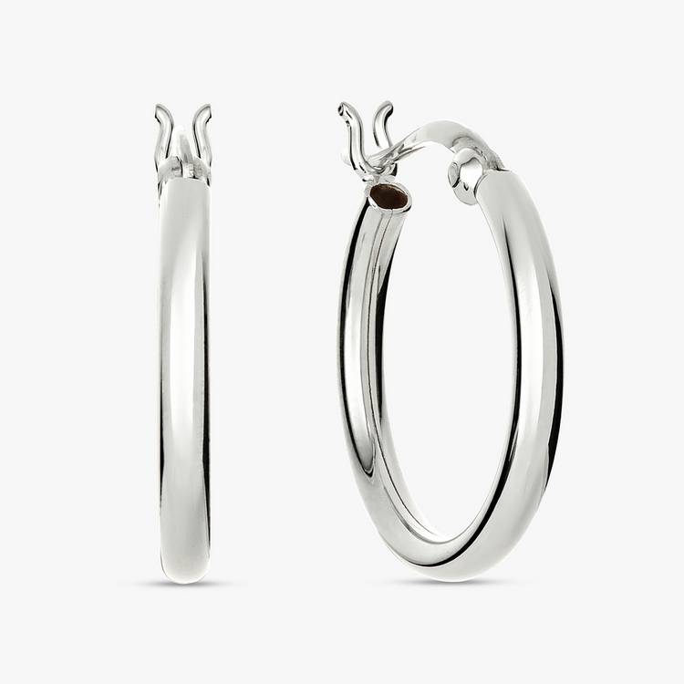 Revere sterling silver 22mm hoop earrings, UK version