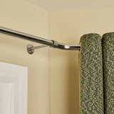 Argos Home stainless steel bay curtain pole 400cm (British brand)