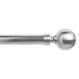 Argos Home stainless steel bay curtain pole 400cm (British brand)