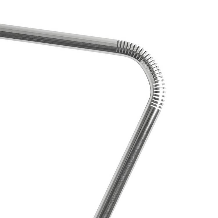 Argos Home stainless steel bay curtain pole 400cm (British brand)