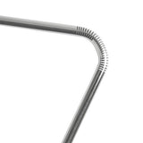 Argos Home stainless steel bay curtain pole 400cm (British brand)