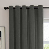Furn soft chenille blackout curtains Charcoal 117x137cm - British product