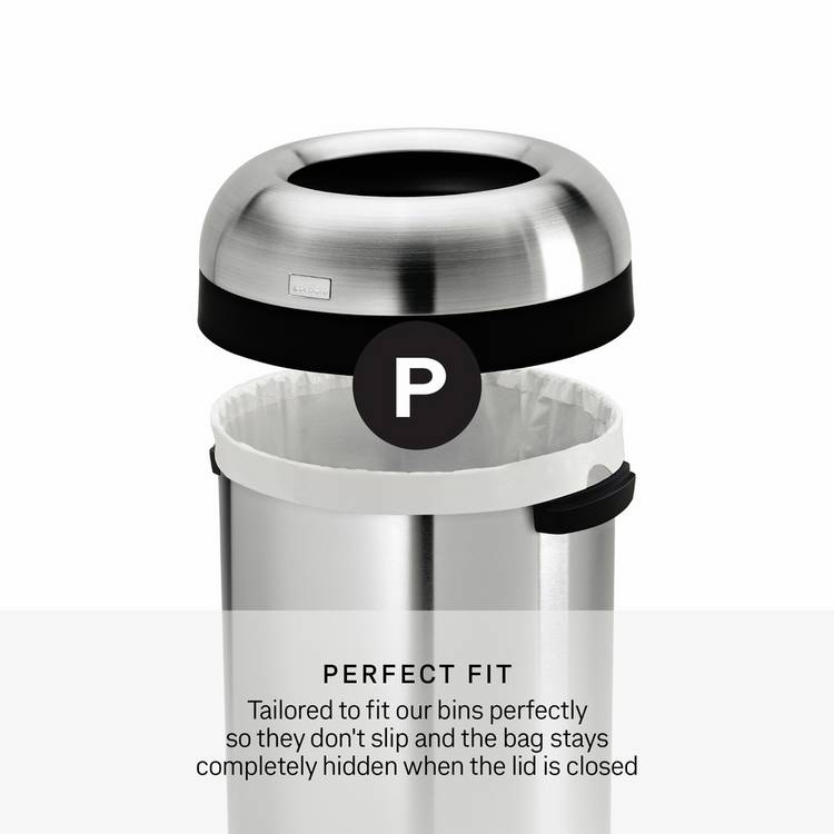 Simplehuman bin liners 60L Code P pack of 100, imported from the UK
