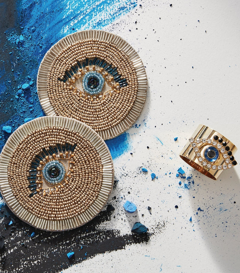 Joanna Buchanan Evil Eye napkin rings set of 2, UK version