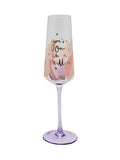 Widdop pink birthday flute One in a Million 25.5cm (British brand)