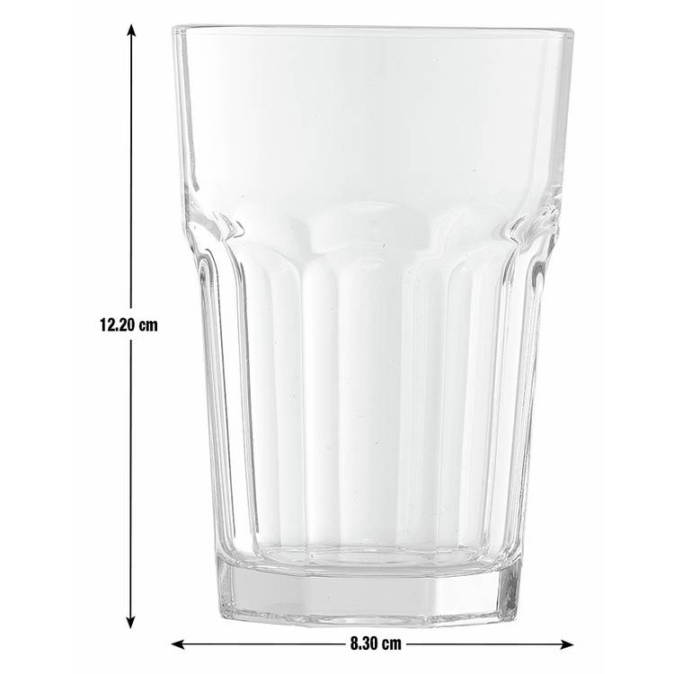 Argos Home set of 8 soda glasses 350ml, imported from the UK