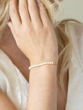 Ivory & Co gold carlisle pearl dainty toggle bracelet one size, UK version