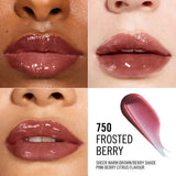 Rimmel Glassy Gloss 750 Frosted Berry 10ml, imported from the UK
