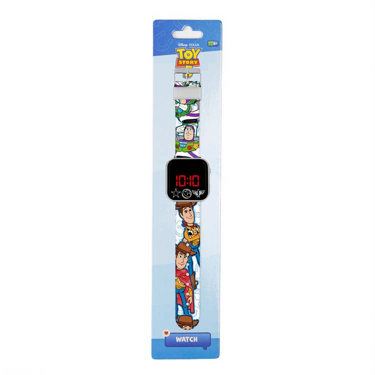 Toy Story kids LED watch Buzz and Woody silicone strap (British brand)