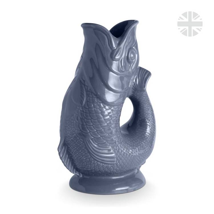 Wade ceramic clay fish jug French Grey 1.2L, UK version